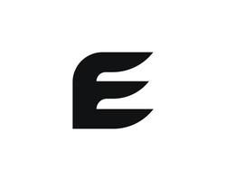 E logo design vector template