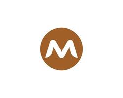 M logo design vector template