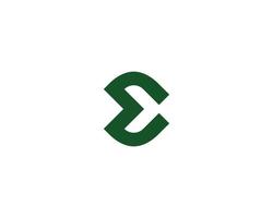 E logo design vector template