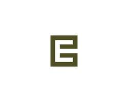 E logo design vector template