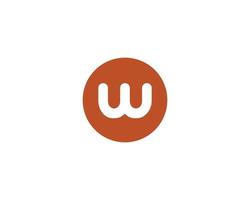 W logo design vector template