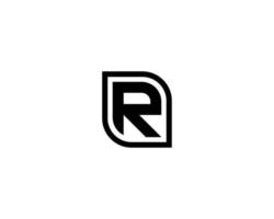 R logo design vector template