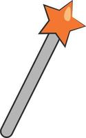 Magic wand, illustration, on a white background. vector