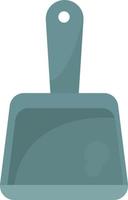 Blue dustpan, illustration, vector on white background