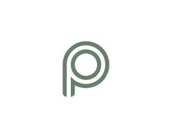 P logo design vector template