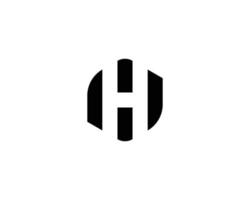 H logo design vector template