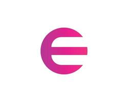 E logo design vector template