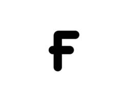 plantilla de vector de diseño de logotipo f