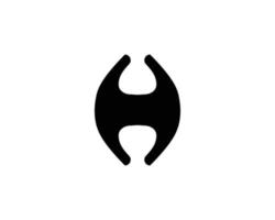 plantilla de vector de diseño de logotipo h