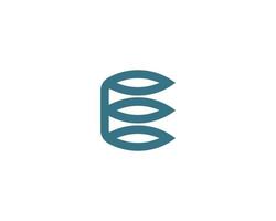E logo design vector template