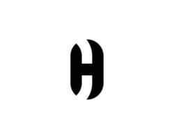 H logo design vector template