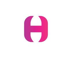 H logo design vector template