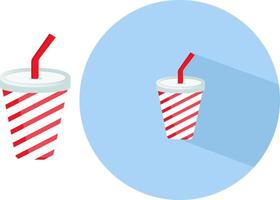 Beverage cup ,illustration, vector on white background.