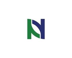 N logo design vector template