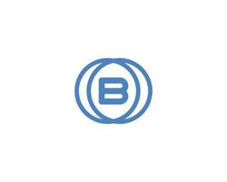 B logo design vector template