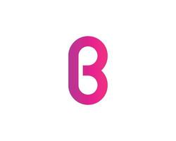 B logo design vector template
