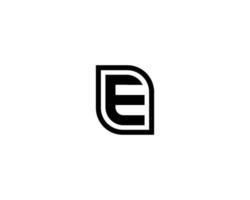 E logo design vector template