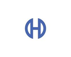 H logo design vector template