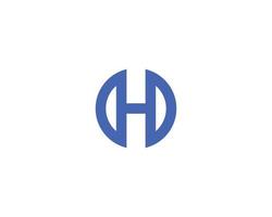 H logo design vector template