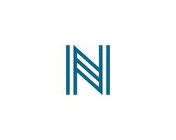 N logo design vector template