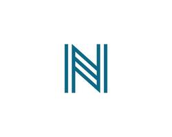 N logo design vector template