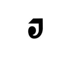 J logo design vector template