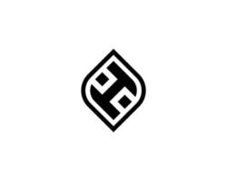 H logo design vector template