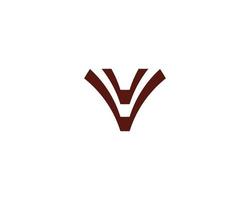 V Logo Design vector template