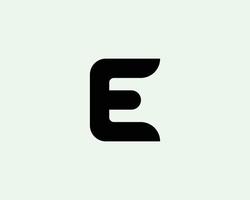 E logo design vector template