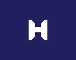 H logo design vector template