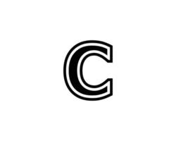 C logo design vector template