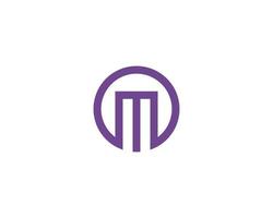 M logo design vector template