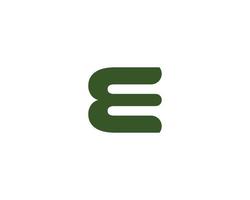 E logo design vector template