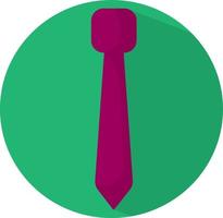 Pink tie, illustration, vector, on a white background. vector