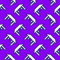 White table, seamless pattern on purple background. vector