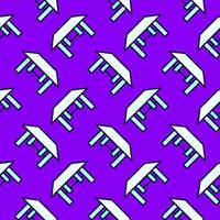 White table, seamless pattern on purple background. vector