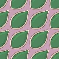 Pumpkin seed pattern , illustration, vector on white background
