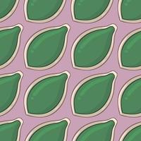 Pumpkin seed pattern , illustration, vector on white background