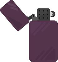 Zippo lighter, illustration, vector on white background