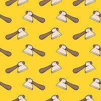 Cute axe ,seamless pattern on yellow background. vector