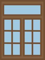 ventana limpia, ilustración, vector, sobre un fondo blanco. vector