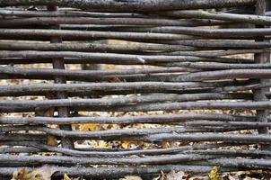Decorative wooden fence texture photo
