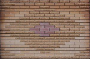 Modern weathered colored slate brick wall texture photo