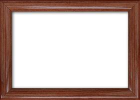 Empty picture frame with a free place inside, isolated on white photo