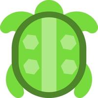 tortuga verde, ilustración, vector, sobre un fondo blanco. vector