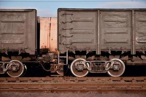 Parts of the freight railcar photo