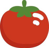 Red tomato, illustration, vector, on a white background. vector