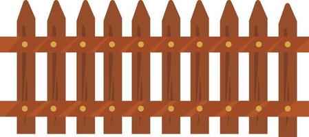 Small fence, illustration, vector on white background