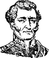 Author Wellesley Wellington, Duke of Wellington, vintage illustration vector