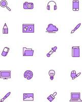 Photoshop tools, illustration, vector on a white background.